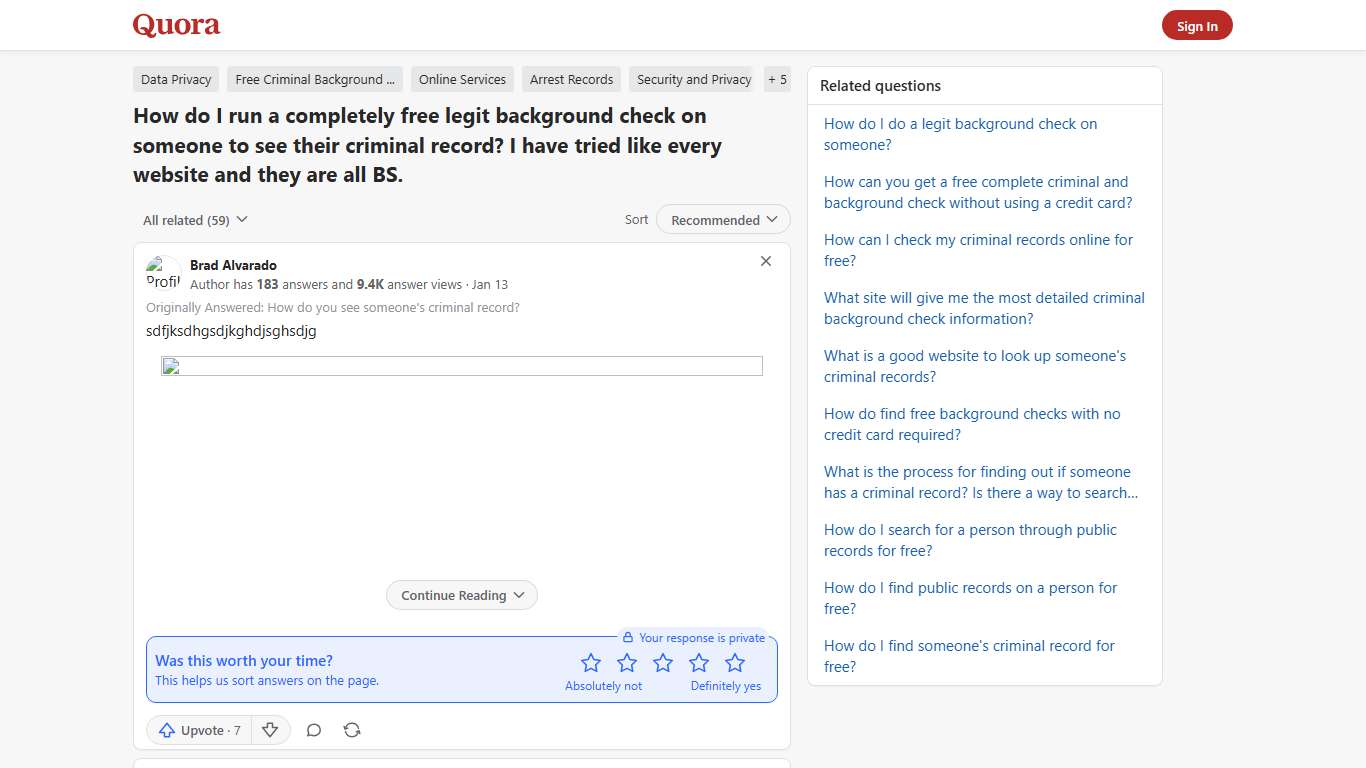 How to run a completely free legit background check on someone to see their criminal record - Quora